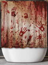 Bloody Shower Curtain 200x180cm Halloween 