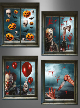 Halloween Deko Fenster Sticker  Halloween Deko Fenster Sticker