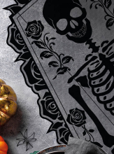 Table Runner Skeleton 183x60cm Halloween 