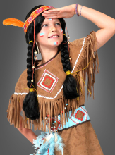 Damen-Kostüm Indianerin Wishbone Squaw Wilder Westen Rothaut Indianerkostüm 
