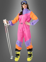 Cool Ski Suit 80s Design pink  Cool Ski Suit 80s Design pink