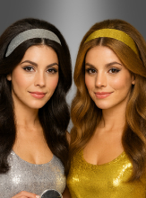 Disco Glitzer Haarreif 