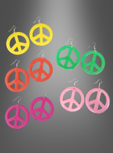 Hippie earrings peace sign  Hippie earrings peace sign