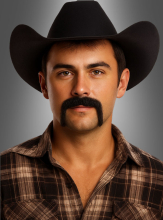 Western Cowboy Bart selbstklebend 