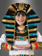 Pharao Kopfschmuck gold-blau  Pharao Kopfschmuck gold-blau