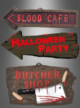 Wegweiser Schilder Halloween 