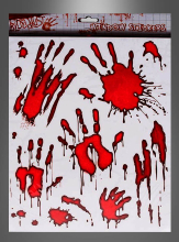 30x36cm Blutige Fliesenaufkleber und Fensterdeko 