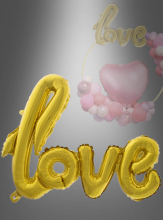 Foil Balloon 100cm Love Lettering gold  Foil Balloon 100cm Love Lettering gold