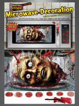 Mikrowelle Halloweendeko Sticker 