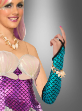 Mermaid Arm Sleeves blue 