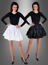 Satin Rock mit Rüschen blickdicht  Satin Rock mit Rüschen blickdicht