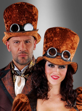Brauner Zylinder Steampunk Unisex  Brauner Zylinder Steampunk Unisex