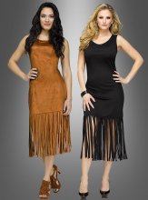 Wandelbares Fransenkleid Hippie Indianerin  Wandelbares Fransenkleid Hippie Indianerin