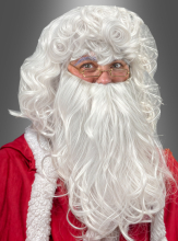 Deluxe Santa Wig and Beard white 