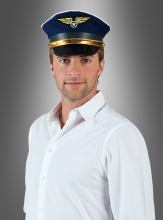 Pilotenmütze blau Kapitän 
