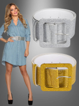 Glitzer Disco Gürtel 