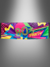 80er Jahre Partybanner 220x74cm 