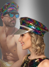 Sequin Rainbow Hat Unisex  Sequin Rainbow Hat Unisex