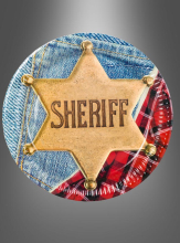 Wild West Sheriff paper plates 6 pcs. 