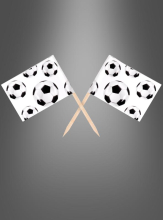Fußball Partypicker mit Fahne 24 Stk. 