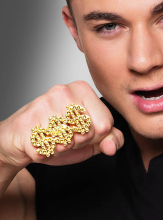 Pimp 3 Dollar Sign Ring 