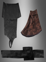 Robin Hood Set Pirat Gürtel, Armstulpen, Schuhüberzieher 