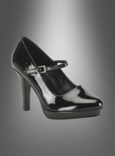 High Heels Lack Schwarz Größe 37 