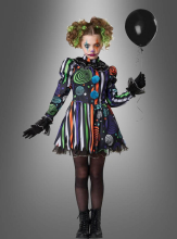 Neon Albtraum Clownkostüm Mädchen 