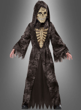 Satanic Magican Skeleton Children Costume 
