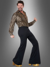 Disco Fever Herrenkostüm gold-schwarz  Disco Fever Herrenkostüm gold-schwarz