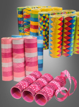 Luftschlangen bunt 3er Pack  Luftschlangen bunt 3er Pack