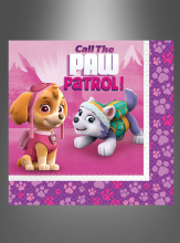 20 x Paw Patrol Napkins pink 