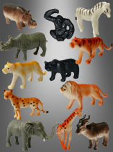 Dschungeltiere Figuren 12er Pack  Dschungeltiere Figuren 12er Pack