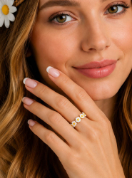 Artikelbild 1 des Artikels “Margeriten Ring verstellbar “