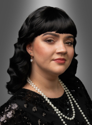 Artikelbild 1 des Artikels “Premium Langhaar Burlesque Perücke mit Pony Olivia “