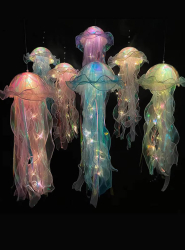 Artikelbild 1 des Artikels “Quallen Deko mit LED Lampion “