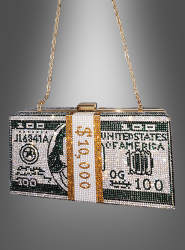 Artikelbild 1 des Artikels “Dollar Handtasche Geldscheinbündel mit Strass “