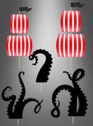 Artikelbild 1 des Artikels “Tortendeko Piratenparty Tentakel Set Muffins “