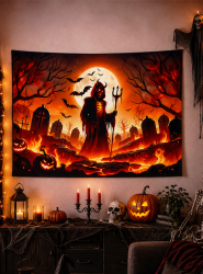 Artikelbild 1 des Artikels “XXL Teufel in Hölle Banner 250x350cm Deko waschbar “