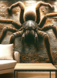 Product image 1 of the product “Giant hairy Spider 150x150cm Wall Deco ”
