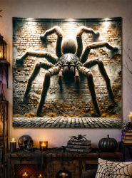 Product image 1 of the product “Giant hairy Spider 150x150cm Wall Deco ”