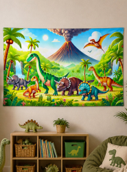 Product image 1 of the product “Dinosaur Wall Deco 90x150cm for little Kids ”