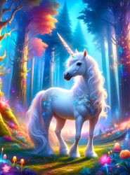 Artikelbild 1 des Artikels “Einhorn Stoffbanner 150x150cm Fantasy Deko waschbar “