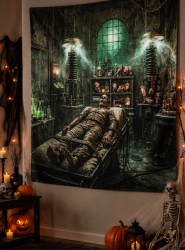 Product image 1 of the product “Halloween Zombie Lab 170x200cm Wall Deco ”