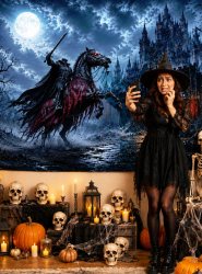 Product image 1 of the product “Headless Horseman Fabric Wall Decoration 170x200cm ”