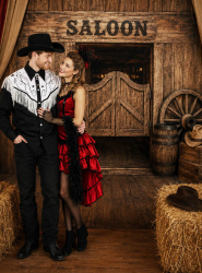 Product image 1 of the product “XXL Western Saloon Photo Backdrop 170x220cm ”