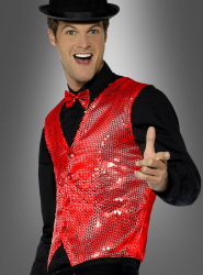 Product image 1 of the product “Vest red with Sequins ”