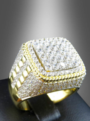 Artikelbild 1 des Artikels “Goldring mit Strass für Herren “