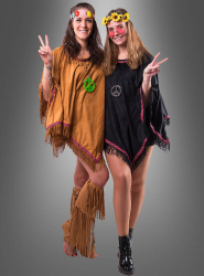 Artikelbild 1 des Artikels “Wandelbarer Poncho mit Fransen Hippie Indianer “