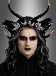 Product image 1 of the product “Decorated twisted Horns black silver ”